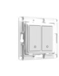 Shelly Wall Switch fali villanykapcsoló, 2 gombos fehér (ALL-KAP-WS2-W)
