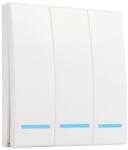 SmartWise RF3 hármas RF (rádiós), alternatív / keresztváltó kapcsoló / fali RF távirányító (SMW-KAP-RF3)