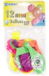  Set de 12 baloane în culori neon - 25 cm (32012)