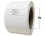  75x20 mm fehér Fólia 1000 db öntapadós címke matrica (efol-75-20-1000-76-akr-pe)