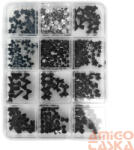  Körömdíszítő 3D Box - G20286 Fekete - Kristály És 3D Masni (G20286)