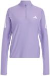 adidas Дамска тениска adidas Women's ADI365 Running Iconic Half Zip Running shirt - Magic Lilac - размер XL (916-7576-0316)