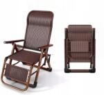 Premium Elegáns Napozóágy Összecsukható Rattan Szék Kerti Ház Terasz Erkély (RATTAN)