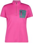 CMP Дамска фланелка с къс ръкав за колоездене CMP Women's Breast Pocket T-Shirt Free Bike Cycling jersey - Magenta - размер 44 (EU) (156-2464-1016)