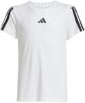 adidas Детска спортна тениска adidas Kid's Training Essential 3 Stripes Tee T-shirt - White / Black - размер 128 (EU) (704-4542-0312)