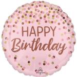 Amscan Fólia Lufi Pretty Pink Happy Birthday 46CM