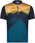 CMP Мъжка фланелка с къс ръкав за колоездене CMP T-Shirt Freebike with Backpocket Cycling jersey - B. Blue / Petroleum / Curcuma - размер 46 (EU) (056-3988-0211)