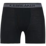 Icebreaker Мъжко мериносово термобельо Icebreaker Anatomica Boxers with Fly Merino base layer - Black (015-0485-0913)