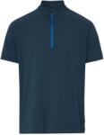 Vaude Мъжка фланелка с къс ръкав за колоездене Vaude Adlux Half Zip Shirt Cycling jersey - Dark Sea - размер XXL (056-3952-0215)