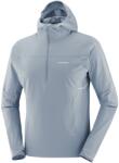 Salomon Мъжка спортна тениска Salomon Sense Aero Hybrid Half Zip Hoodie Sport shirt - Trade Winds - размер XL (216-7742-0114)