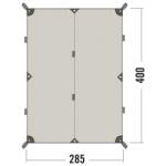 TATONKA Навес Tatonka Tarp 4 TC Tarp - Sand Beige - размер One Size (563-0195-0111) Палатка