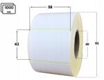  58x43 mm fehér papír címkék 1000 db hőátadó matricák 58/43 (epap-58-43-1000-40-akr)