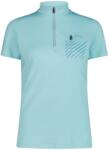 CMP Дамска фланелка с къс ръкав за колоездене CMP Women's Breast Pocket T-Shirt Free Bike Cycling jersey - Lagoon - размер 36 (EU) (156-2464-0912)
