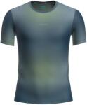 Icebreaker Мъжко мериносово термобельо Icebreaker Merino 75 Cool-Lite Feather S/S Crewe AOP Sport shirt - Atlantis / Flint Blue / Seaglass (015-2351-0111)