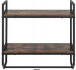 Costway Fürdőszobai Polc Törölközőtartóval 58X58 CM Fém Loft Fali (JV13087)
