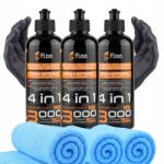 INfloo 3x Polírpaszta INfloo 4in1 gyors polírozó a Lakk Polírozásához 3x300ml