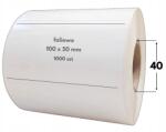  100x50 mm fehér Fólia 1000 db öntapadós címke gyantafestékekhez (efol-100-50-1000-40-akr-pp)