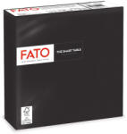 FATO Szalvéta 33x33cm fekete 2 rétegű 50 lap/csomag - atadcleankft