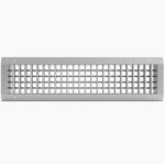 SmartBuy Grila tubulatura circulara (Dubla deflexie) - Doua randuri de lamele reglabile individual (RA-325 x 75)