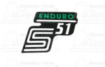  matrica SIMSON 51 deknire enduro zöld (190810)