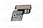  matrica SIMSON 51 deknire elektronic piros (193000)