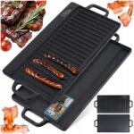 Vilde Öntöttvas Grillserpenyő téglalap alakú kétoldalas grill tűzrakóhely 50, 5cm (5904316487836)