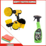  Fúróba fogható kárpittisztító kefe szett és kárpittisztító spray csomag (1582up) - valtogomb