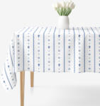 Goldea față de masă 100% bumbac - folclor alb 120 x 180 cm Fata de masa
