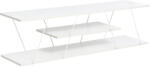 FDY Comoda TV Tarsa, culoare alb, 120 x 30 x 33 cm
