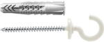 Fischer Univerzális dübel UX RH N 8 x 50 - peremmel és körkampóval (fehér bevonattal), 25 db/csomag (94412)