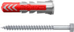 Fischer DuoPower kétkomponensű nylon dübel 14 x 70 S LD - szerkezetépítő csavarral, 8 db/csomag (538259) - metacsavar