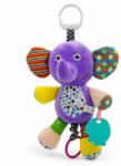 Flippy Jucarie Bebelusi Elefant Plus Cu Agatatoare, Zornaitoare Si Accesorii Dentitie, Jucarie Interactiva Suspendata Pentru Carucior Sau Patut, Jucarie Sensoriala Cu Texturi Diferite, Dezvoltare Motrica, Pe