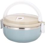 Flippy Caserola pentru alimente Flippy, lunch box, 700 ml, otel inoxidabil, maner, valva aerisire, inchidere etansa, 15 x 8.5 cm, albastru (125118)