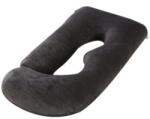 Flippy Perna pentru Gravide, Flippy, Perna de Sarcina, Detasabila si Lavabila, Ergonomica Tip J, Captuseala din Poliester, 155 x 75 x 60 cm, Negru (165306)