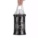 Flippy Lanternă pliabilă de camping Magic cool cu lampă disc și USB Flippy, Lanterna, Felinar, 6 LED + 1 W + 3C culori, Negru (124050)