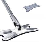 Flippy Mop Plat, Flippy, cu Sistem de Stoarcere, 4 Lavete Incluse, Lungime Telescopica 140 cm, Argintiu (126481)