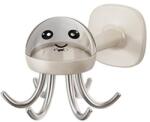 Flippy Suport Cuier pentru Perete, Flippy, Model Caracatita, Adeziv, 10 x 8.5 cm, 6 Brate, Crem (132895)