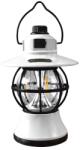 Flippy Lampă de camping retro portabilă, Felinar Vintage LED ABS, Acumulator inclus 1200 mAh, reincarcabila, 20 cm inaltime, 3 moduri de iluminare, intensitate reglabila, Lampa portabila pentru cort în aer l