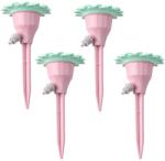 Flippy Set picuratoare cu valva pentru irigare Flippy, design floare, viteza reglabila, fixare prin infigere, practic, 16.8 x 9 cm, roz (125338)