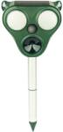 Flippy Aparat Solar LED cu Ultrasunete, Flippy, Repelent pentru Animale Mari si Mici, Lumina Rosie si Alba, Anti Rozatoare, Anti Insecte, Frecventa 13.5KHZ-65 KHZ, Senzor PIR, 13 x 14.7 x 24.5 cm, Verde (132