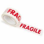 Flippy Rola Banda Adeziva Fragile pentru Ambalare si Sigilare Colete Sensibile, Low Noise, Derulare Silentioasa, Aderenta Ridicata, 50 mm x 66 m, Transparent (175956)