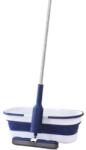Flippy Set Mop Telescopic cu Galeata Pliabila, Flippy, Albastru, 32 cm, Maner Reglabil 140 cm, Sistem de Stoarcere Eficient (135128)