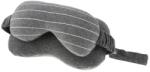 Flippy Masca de dormit, Flippy, 2 in 1, cu Tetiera, din Particule de Spuma si Bumbac, Gri Inchis (125871)
