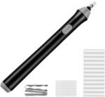Flippy Radiera Electrica, Flippy, pentru Schite si Arta, Grosime Varf 3 mm/5 mm, Baterii 2 x AA (neincluse), din ABS, Negru (134413)