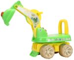 Flippy Excavator pentru Copii, Flippy, 1-3 Ani, Greutate Portanta 30 kg, Muzica si Lumini, Rotatie 360 Grade, 45 x 31 x 35 cm, 4 Roti, Verde (130326)