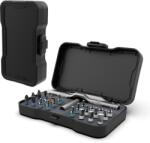 Flippy Set Surubelnita Cu Clichet, Flippy, 24 Piese, Sistem de prindere multipla, ergonomic si adaptiv, 16 × 9, 3 × 3, 6 cm, Negru (165260) Surubelnita