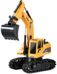 Flippy Excavator Jucarie pentru Copii, Flippy, Jucarie Excavator cu Telecomanda, Jucarie de Constructie, Acumulator cu Incarcare USB, 23 x 22 x 9 cm, Portocaliu (137439)