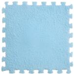 Flippy Set 10 Piese Covor tip Puzzle, Flippy, Spuma EVA, Pufos, 30 x 30 x 1 cm, Baby Blue (128910)