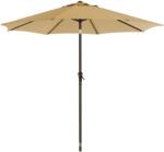 Flippy Umbrela rotunda de soare Flippy pentru terasa, diametru 2.70 m, inclinare, manivela, crem (122953)
