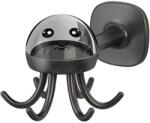 Flippy Suport Cuier pentru Perete, Flippy, Model Caracatita, Adeziv, 10 x 8.5 cm, 6 Brate, Gri (132894)
